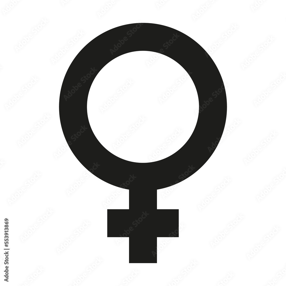 woman or female symbol icon. Gender illustration - obrazy, fototapety, plakaty 