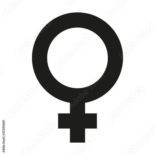 woman or female symbol icon. Gender illustration photo