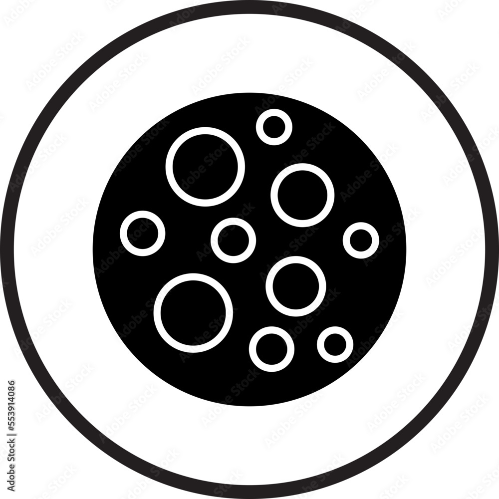 Full Moon Icon Style Full Moon Icon Style