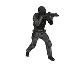 3d rendering realistic special police guard