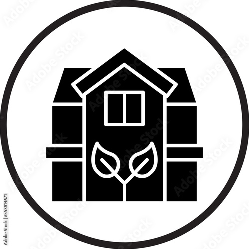 Eco House Icon Style