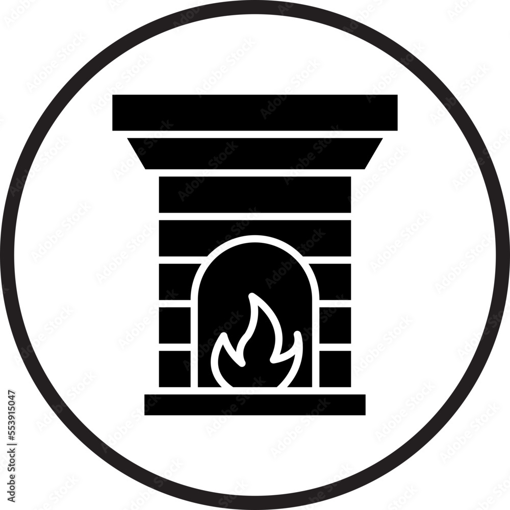 Fireplace Icon Style Fireplace Icon Style