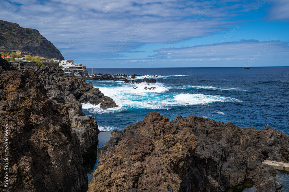 Coastline at Porto Moniz, Madeira island, Portugal