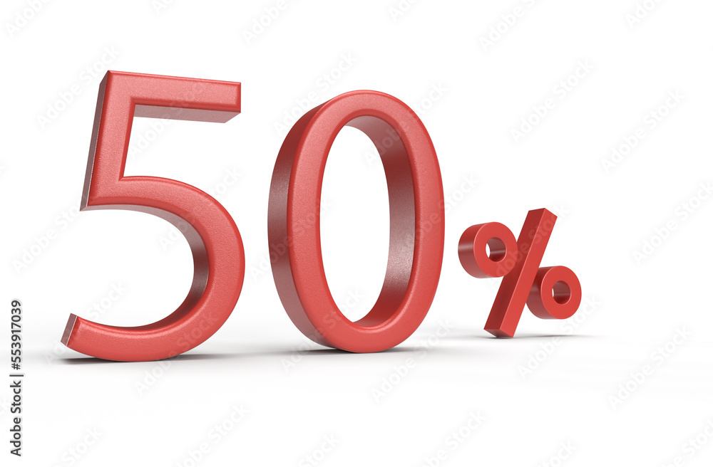 3D Realistic 50 percent discount. 50 percent bonus marketing discount
3D Realistic 50 percent discount. 50 percent bonus marketing discount