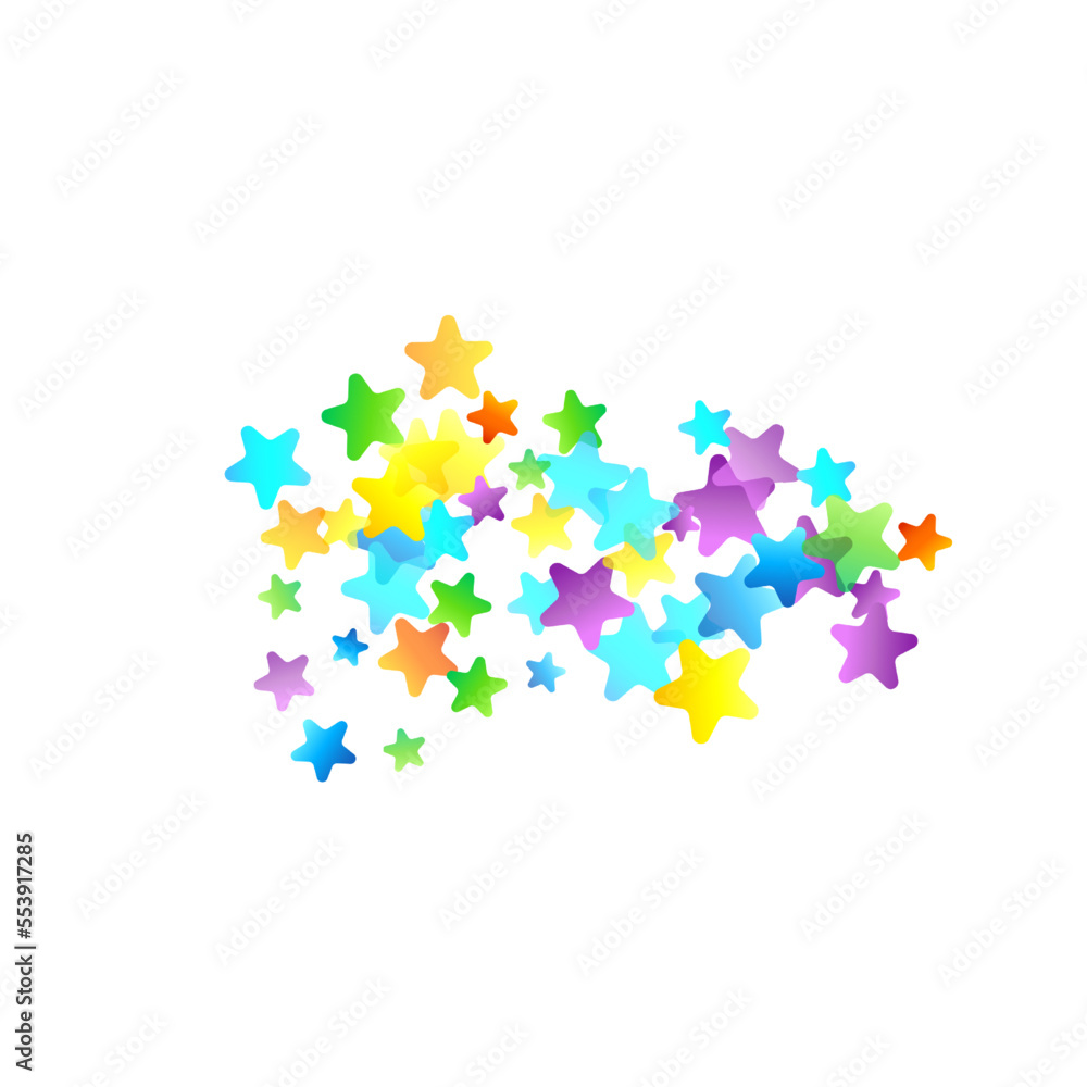 Rainbow Festive Confetti. Carnival Star Falling. Rainbow Festive Confetti. Carnival Star Falling.