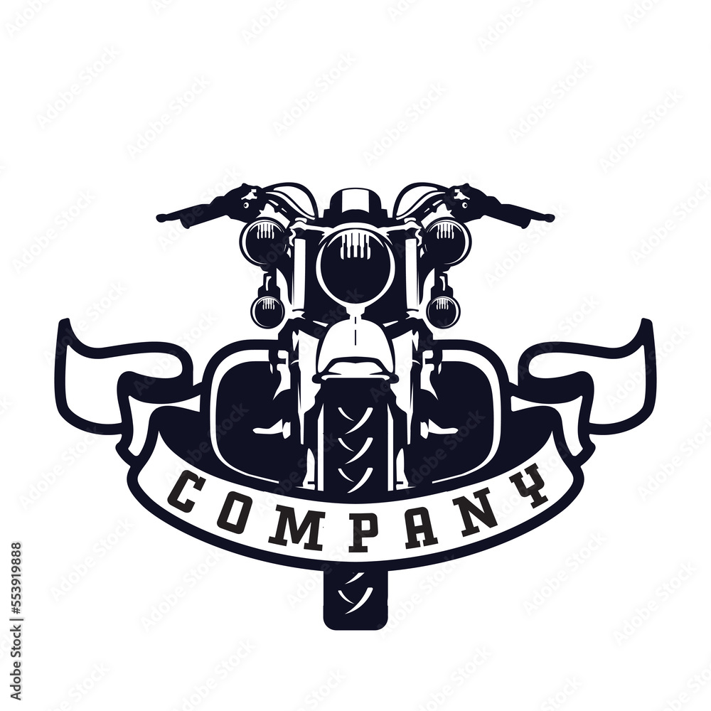 Retro monochrome motorcycle logo graphics. T-Shirt Vector illustration. Retro monochrome motorcycle logo graphics. T-Shirt Vector illustration.