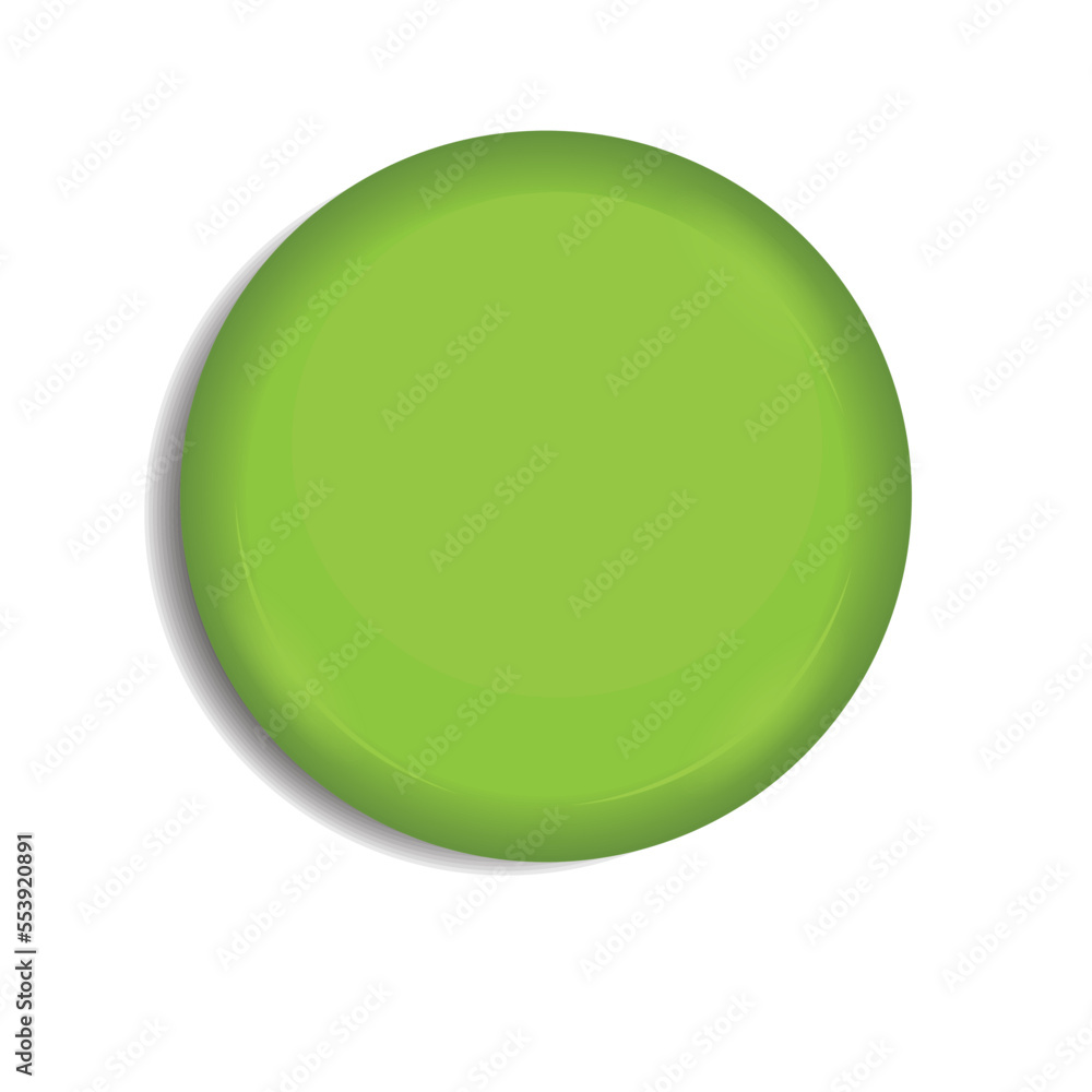 blank green glossy badge isolated on a white background blank green glossy badge isolated on a white background