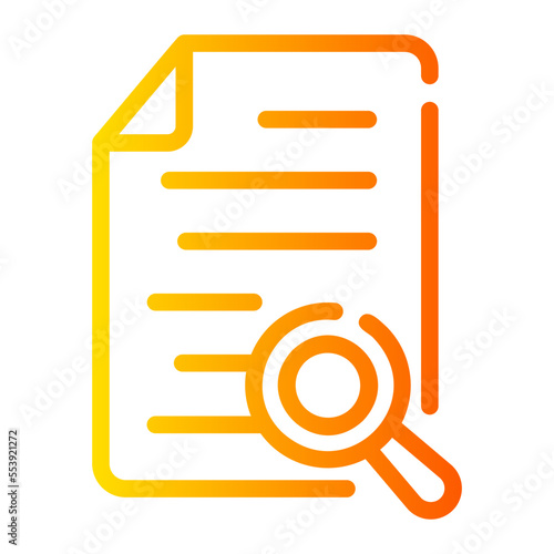 document gradient icon