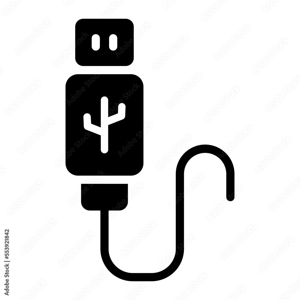 usb glyph icon usb glyph icon