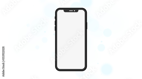mobile phone isolated on white