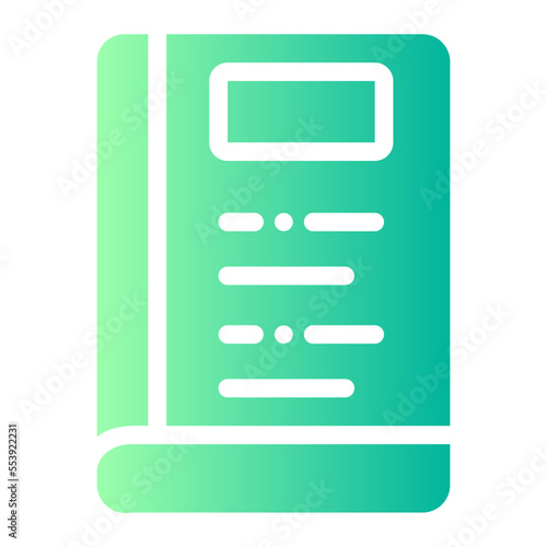 book gradient icon