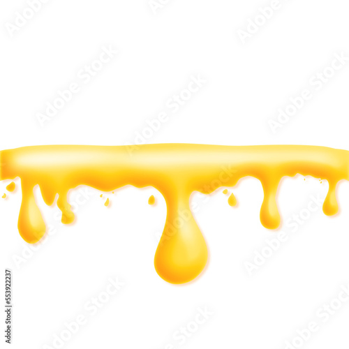 Cute sweet honey drop, honey flow, cartoon honey, honey dripping