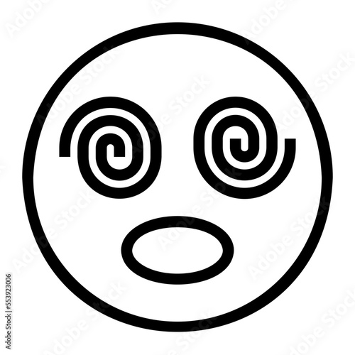 confused line icon