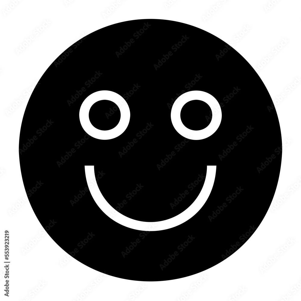 happy glyph icon happy glyph icon