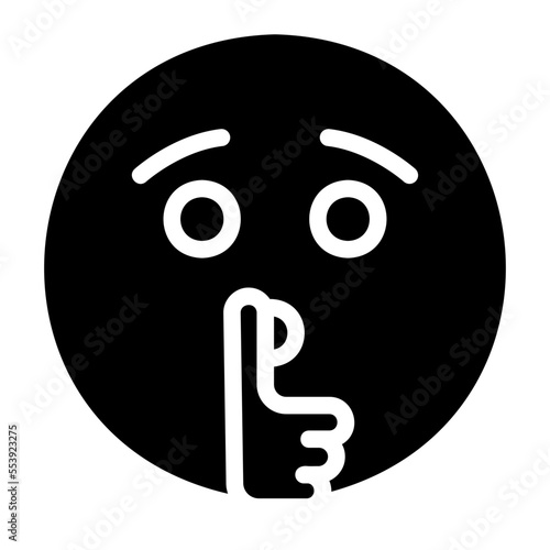 silent glyph icon