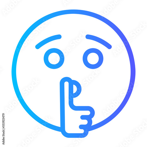 silent gradient icon
