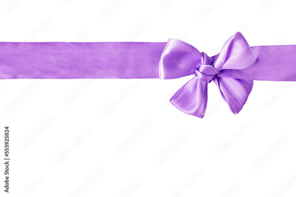 Purple ribbon isolated Purple ribbon isolated