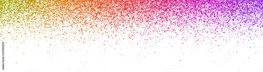 Wide multicolor falling particles