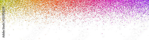 Wide multicolor falling particles