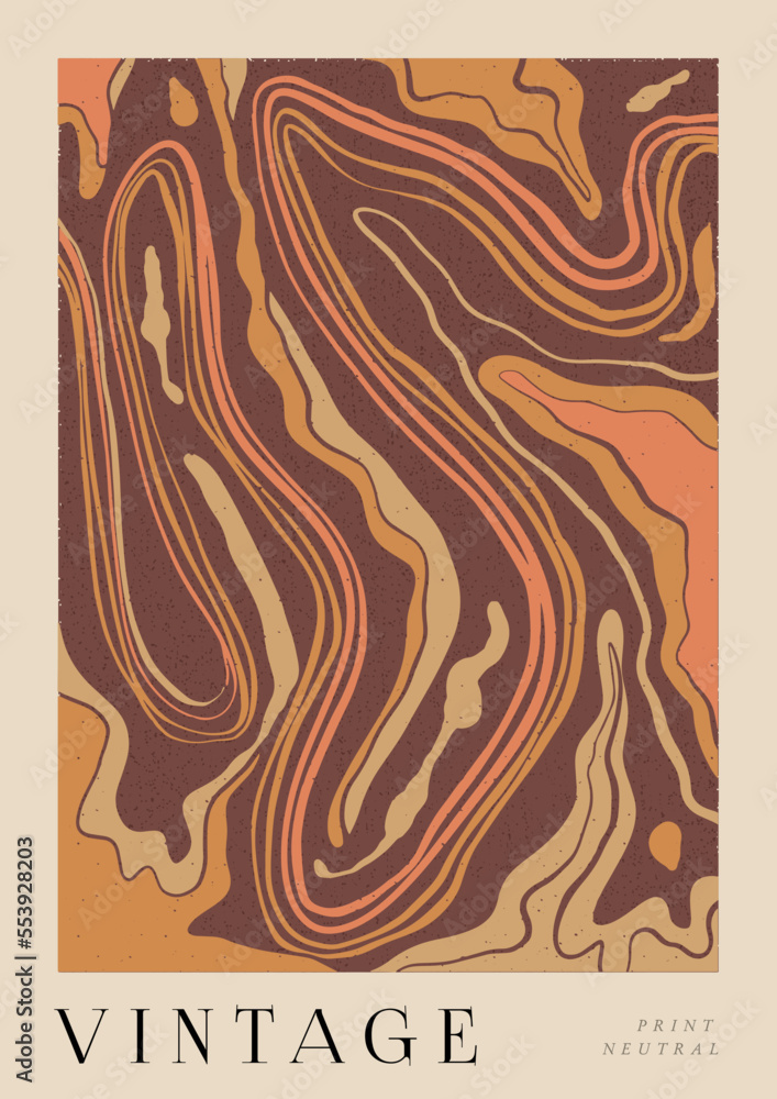 Modern A4 poster in a modern boho style hand-drawn. Suitable for poster, banner, printing, branding Modern A4 poster in a modern boho style hand-drawn. Suitable for poster, banner, printing, branding