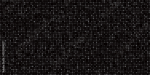 Seamless shiny black surface background - dotted texture vector illustration.Glittering backdrop with light dots