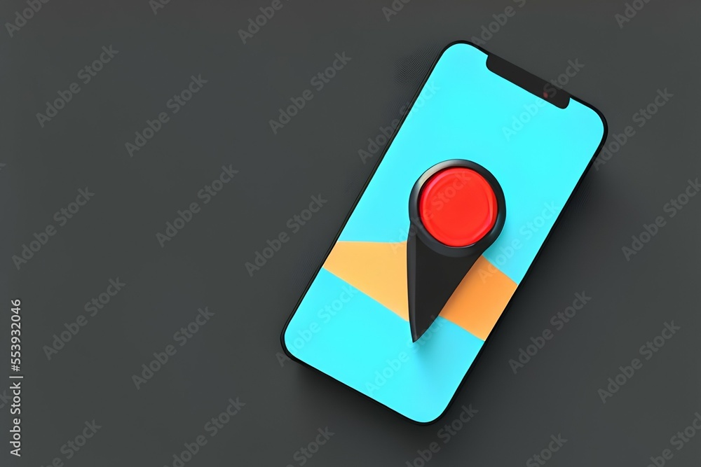 illustration of a red and white icon with shadow illustration of a red and white icon with shadow