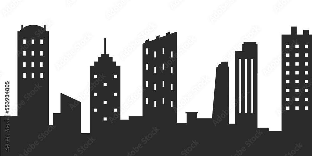 City Buildings Silhouette