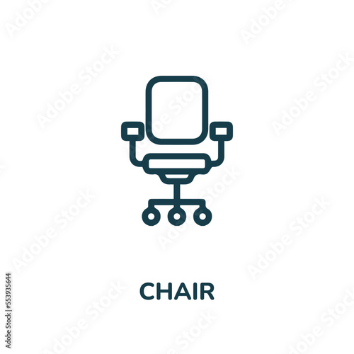 office chair icon vector. chair icon vector symbol illustration. modern simple vector icon for your design. table icon vector 