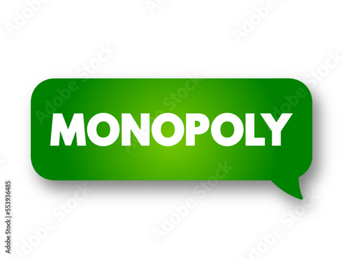 Monopoly text message bubble, concept background