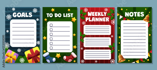 Journal Template Christmas Table Pages