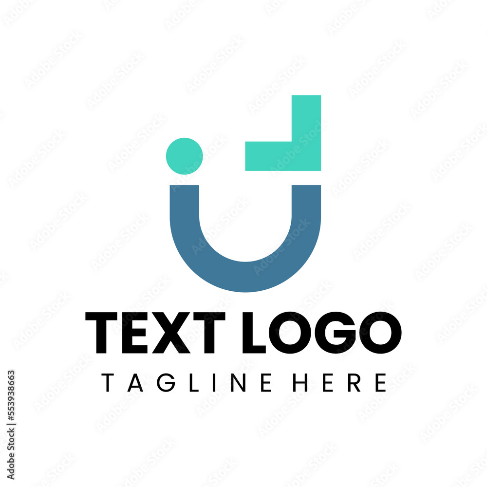 IUJ letter initial logo template vector IUJ letter initial logo template vector