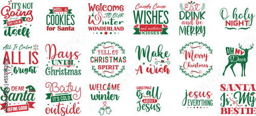 Happy Merry Christmas SVG Bundle 4