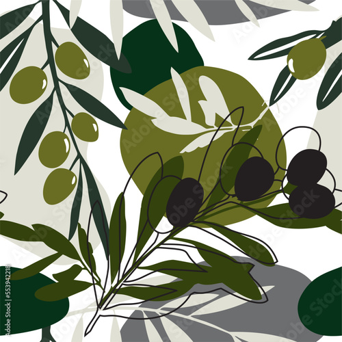 branch with olives