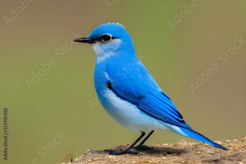 きれいな青い鳥 with generative ai
