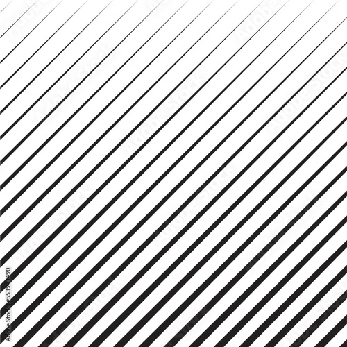 Abstract Black Diagonal Striped Background . Vector parallel slanting, oblique lines texture 