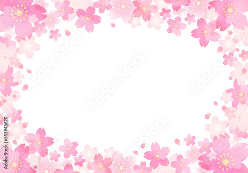 Vector illustration of pale cherry blossom.  © Honyojima