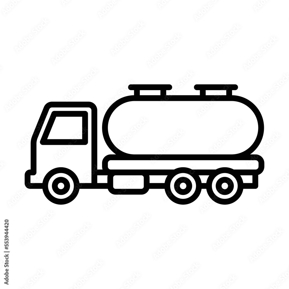 oil truck icon vector design template in white background