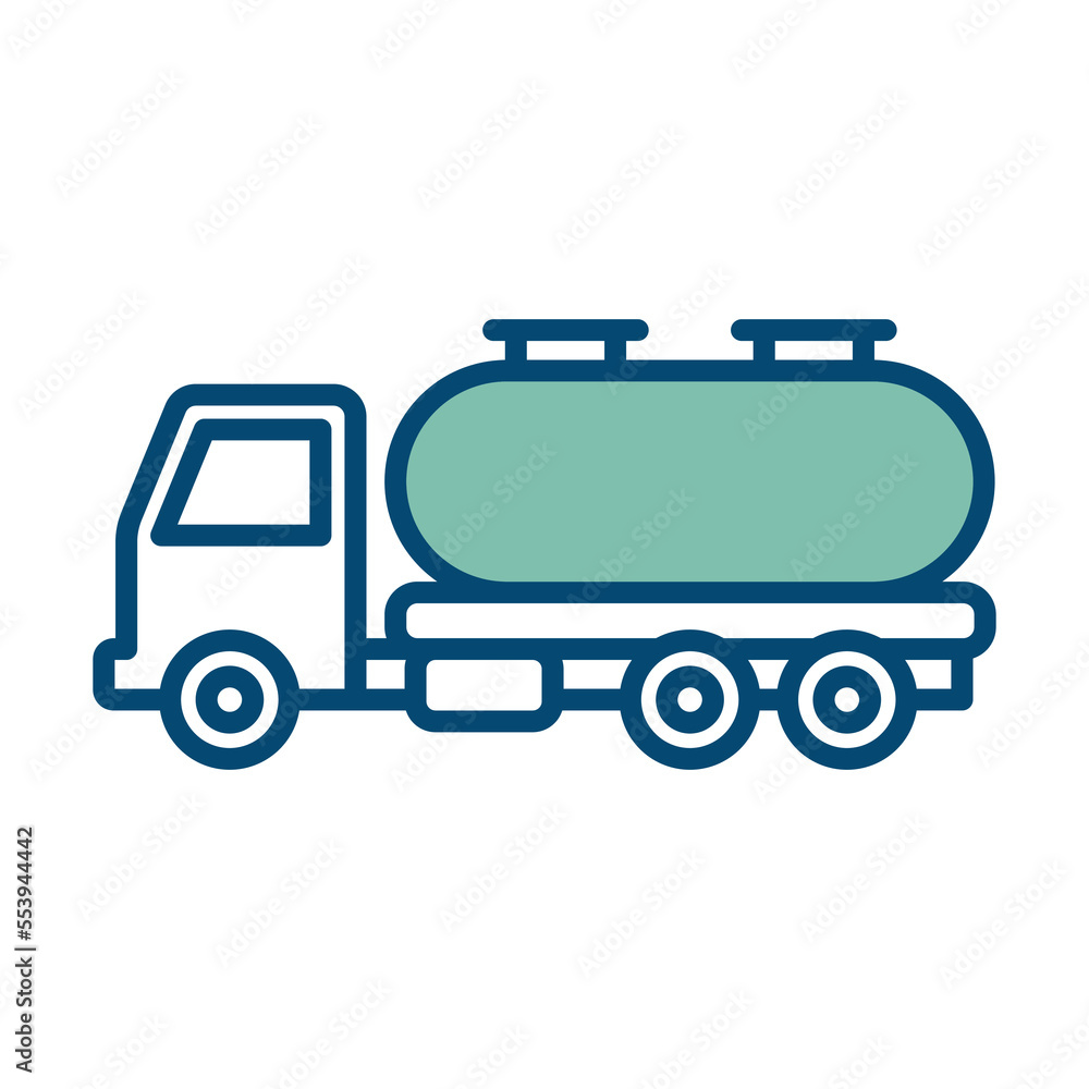 Obraz premium oil truck icon vector design template in white background