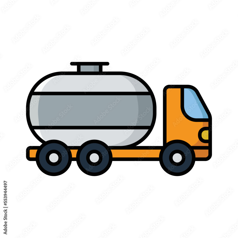 oil truck icon vector design template in white background oil truck icon vector design template in white background