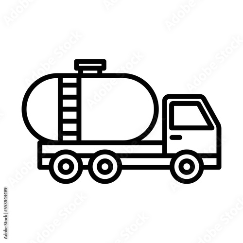 oil truck icon vector design template in white background