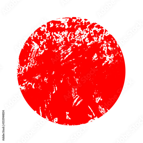 Kreis in rot mit grunge Farbe photo