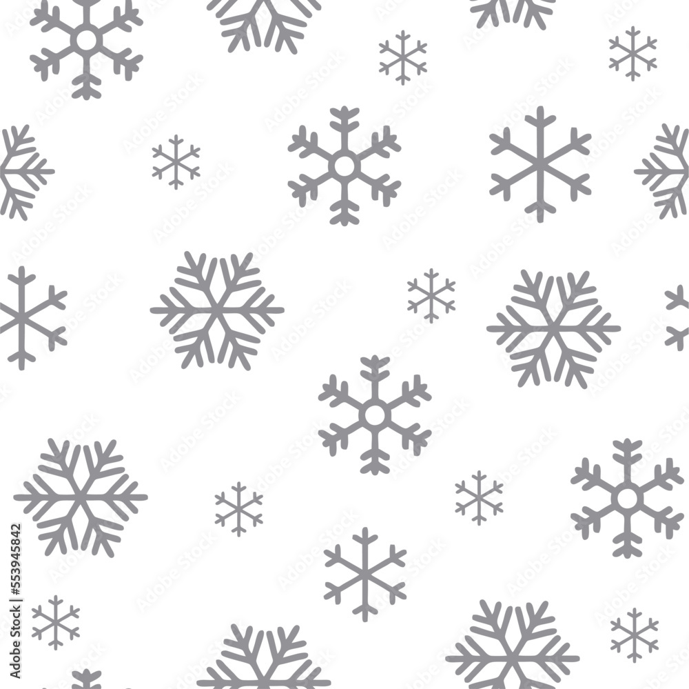 set of snowflakes