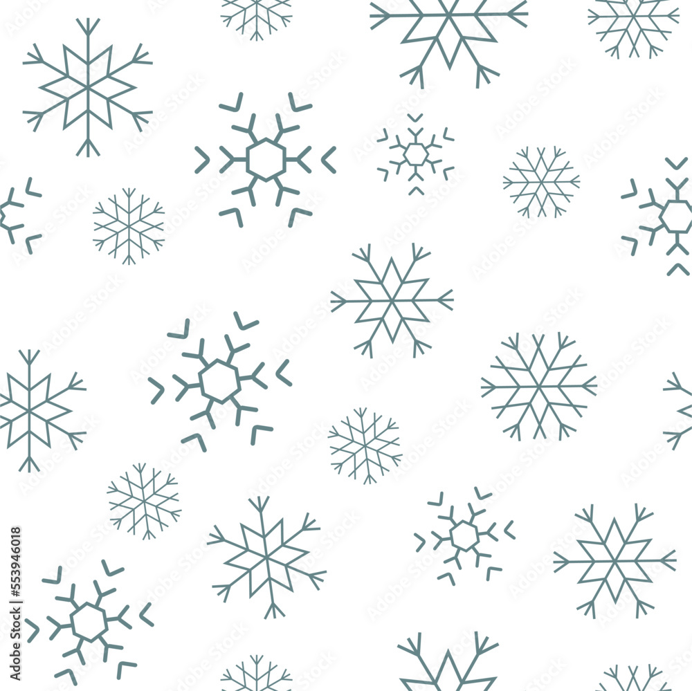 Fototapeta premium set of snowflakes