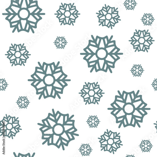 set of snowflakes