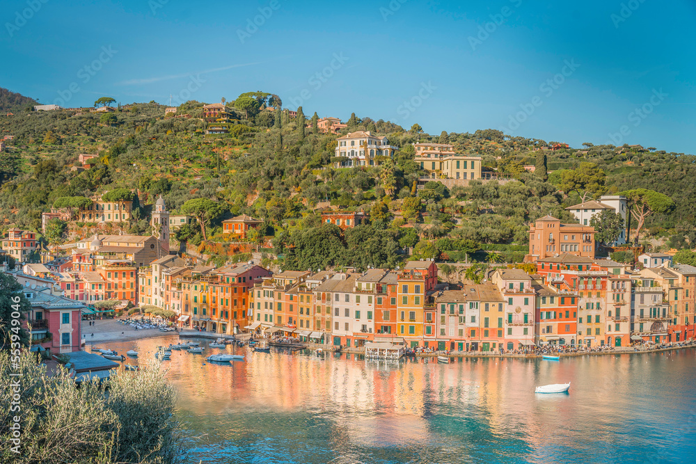 Beautiful view of Portofino, Ligurian Coast, Italy