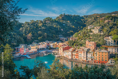 Beautiful view of Portofino, Ligurian Coast, Italy