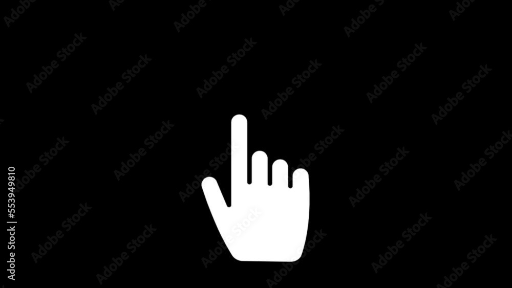 Animated effect hand pointing up while pointing at something Animated effect hand pointing up while pointing at something