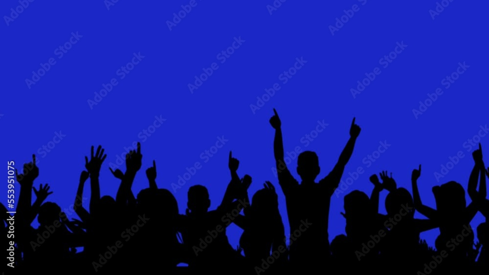 Crowded audience shadow animation Crowded audience shadow animation