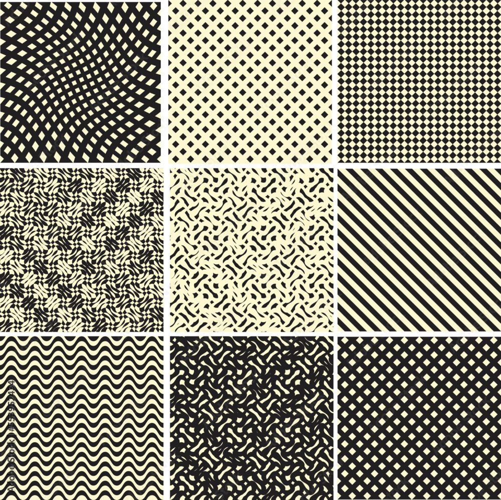 Seamless pattern with lines.Unusual poster Design .Black Vector stripes .Geometric shape. Endless texture
Seamless pattern with lines.Unusual poster Design .Black Vector stripes .Geometric shape. Endless texture