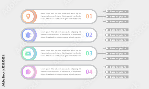 Business infographic, an architecture diagram template for organization and analysis